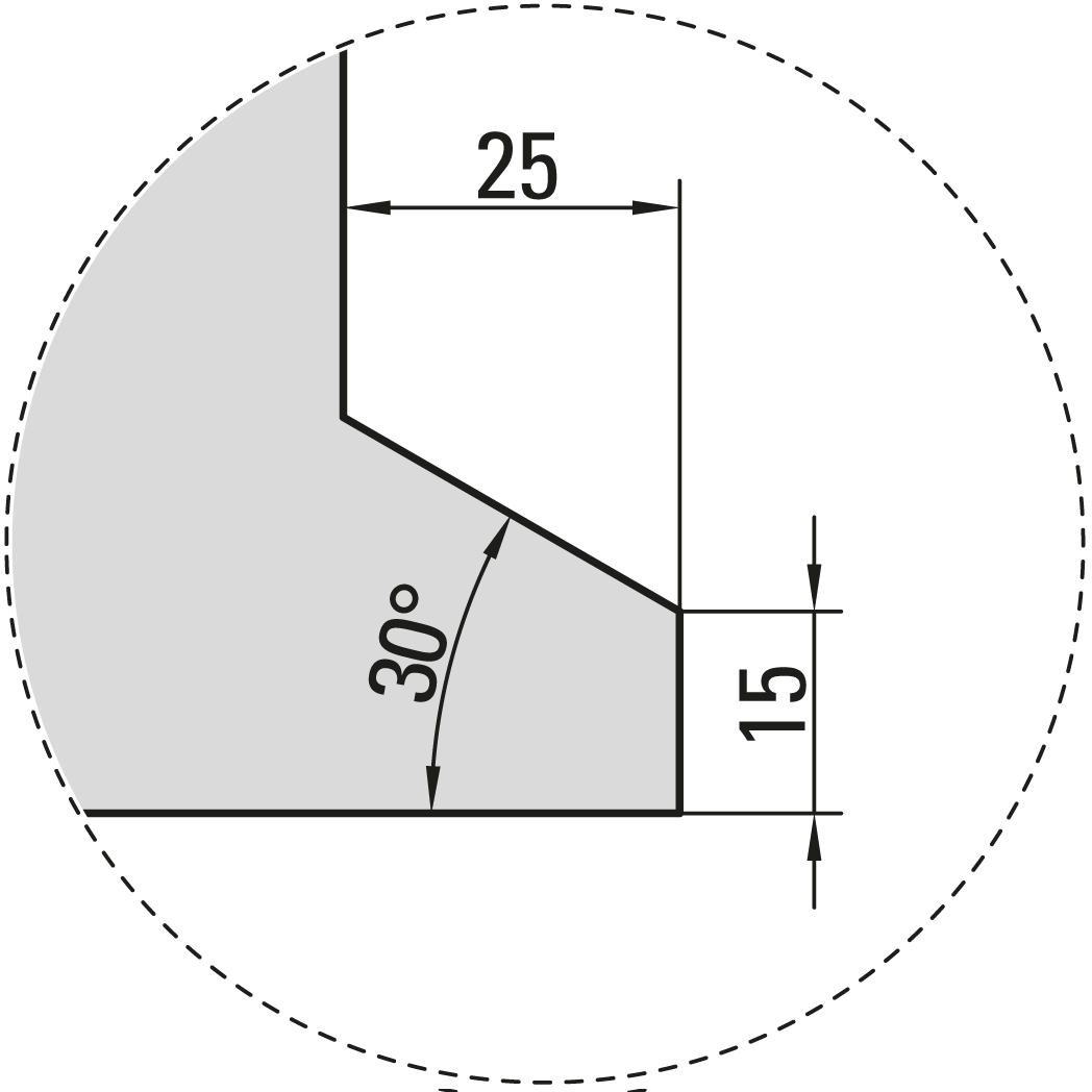 JM - System Bystronic - Punches/top-tools  85°/R1.5  H = 250mm - Jaminnar