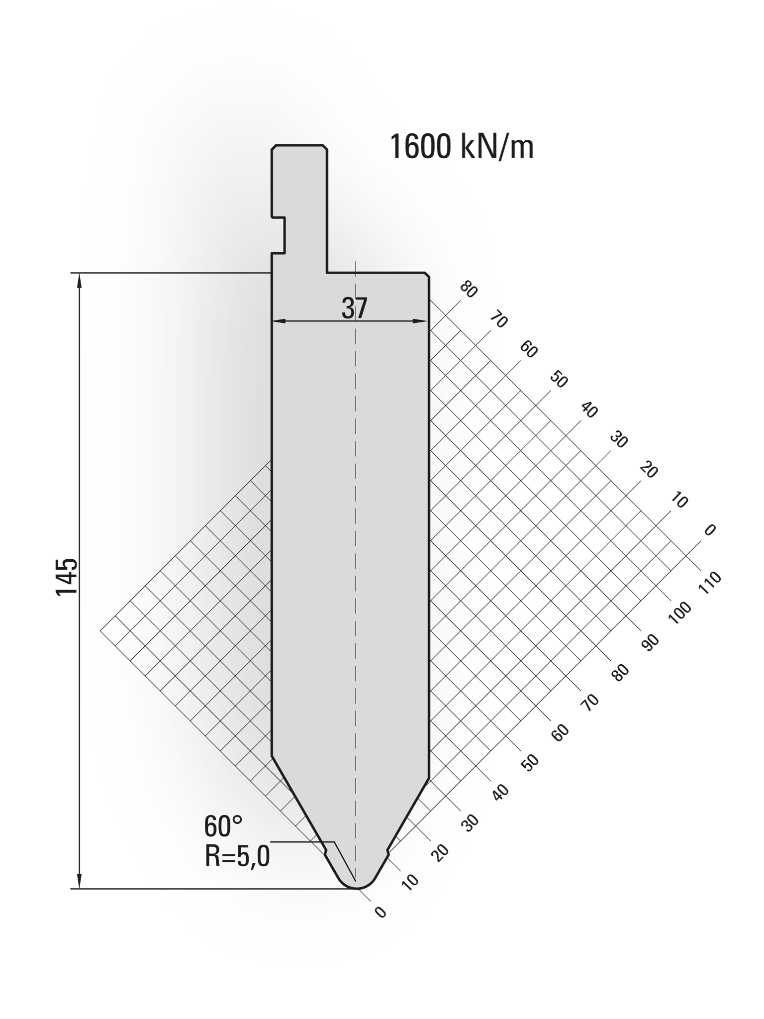 Amada bending thick board tool