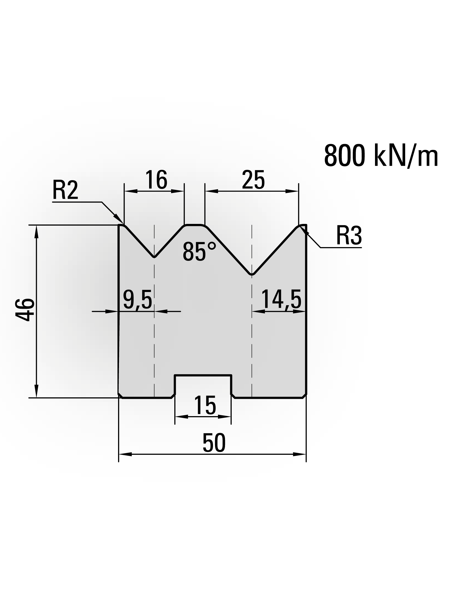 press brake self centering 2v dies