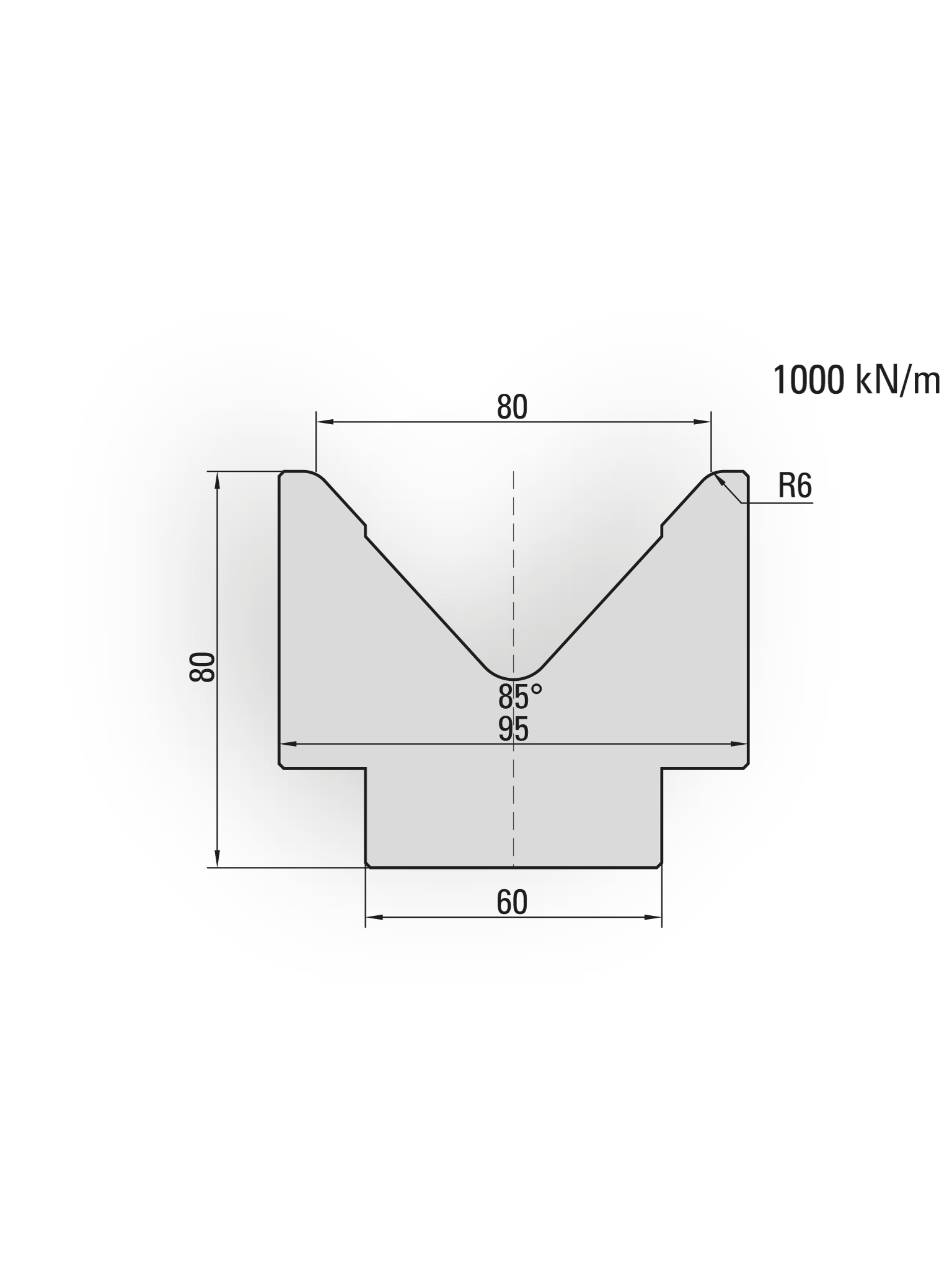 press brake lower die