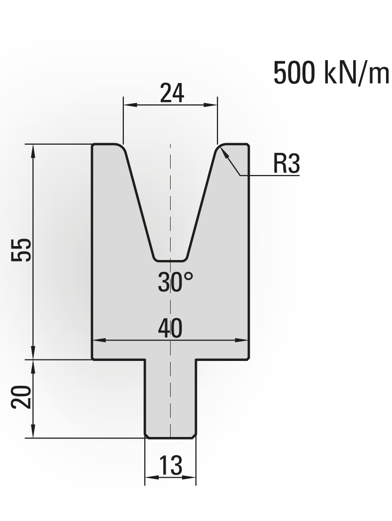 Bystronic Style Press Brake Lower Dies