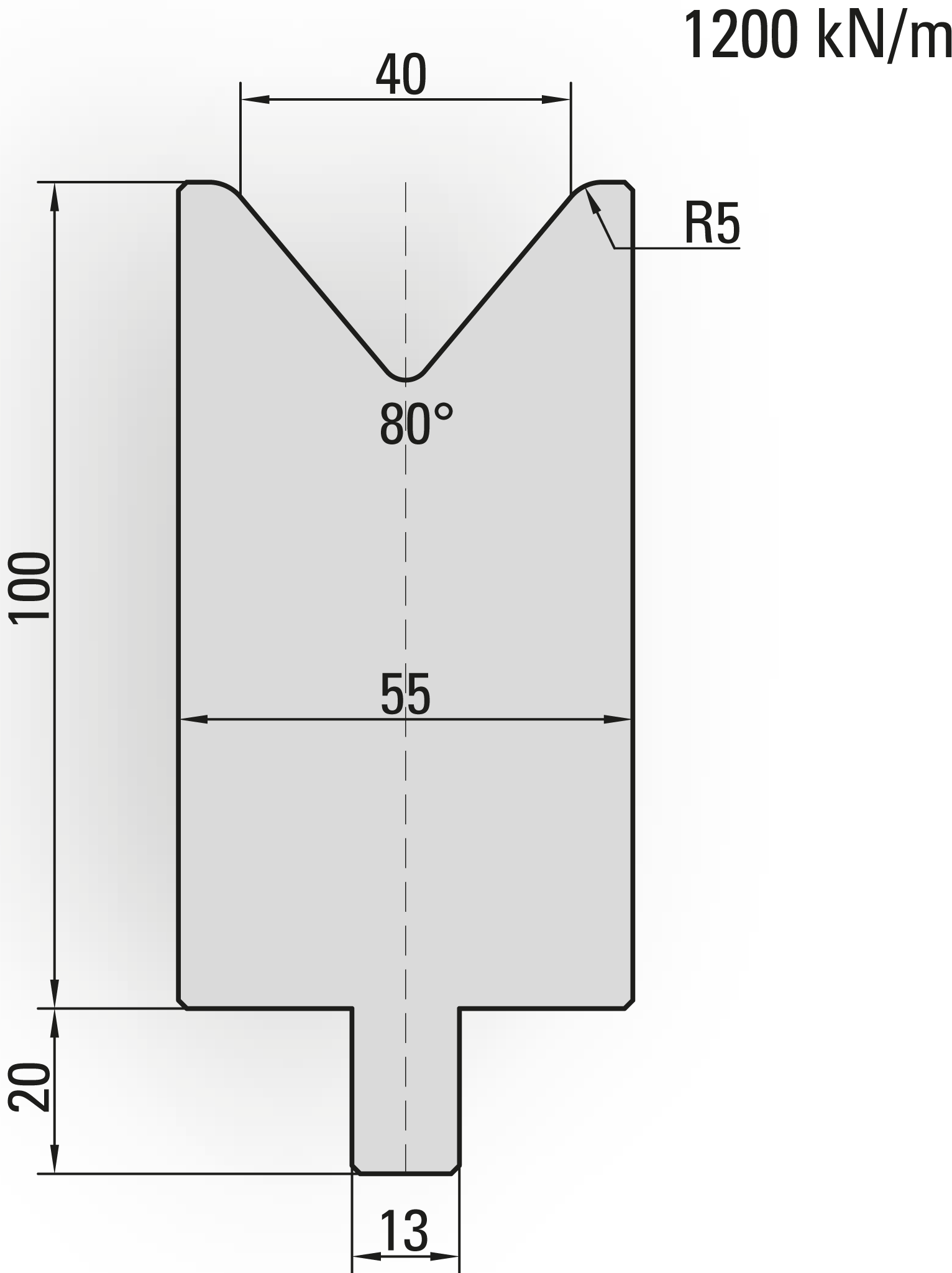 TRUMPF / Wila style press brake  lower dies