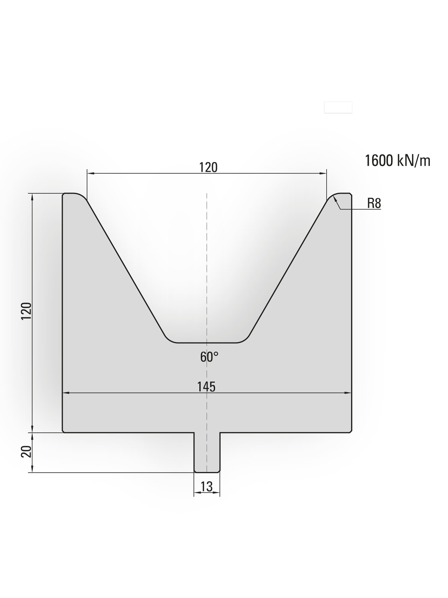 TRUMPF / Wila style press brake  lower dies