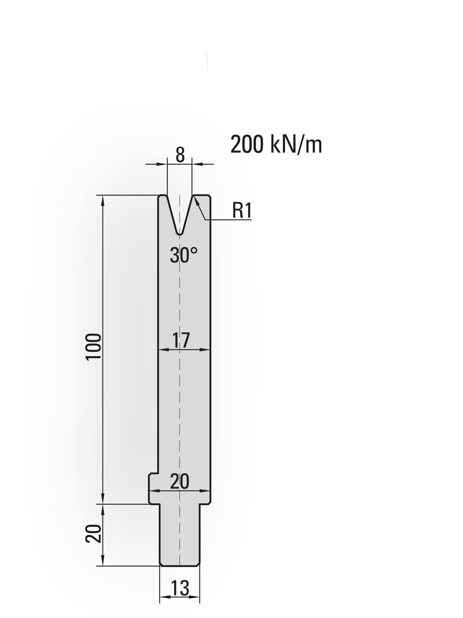TRUMPF / Wila style press brake  lower dies