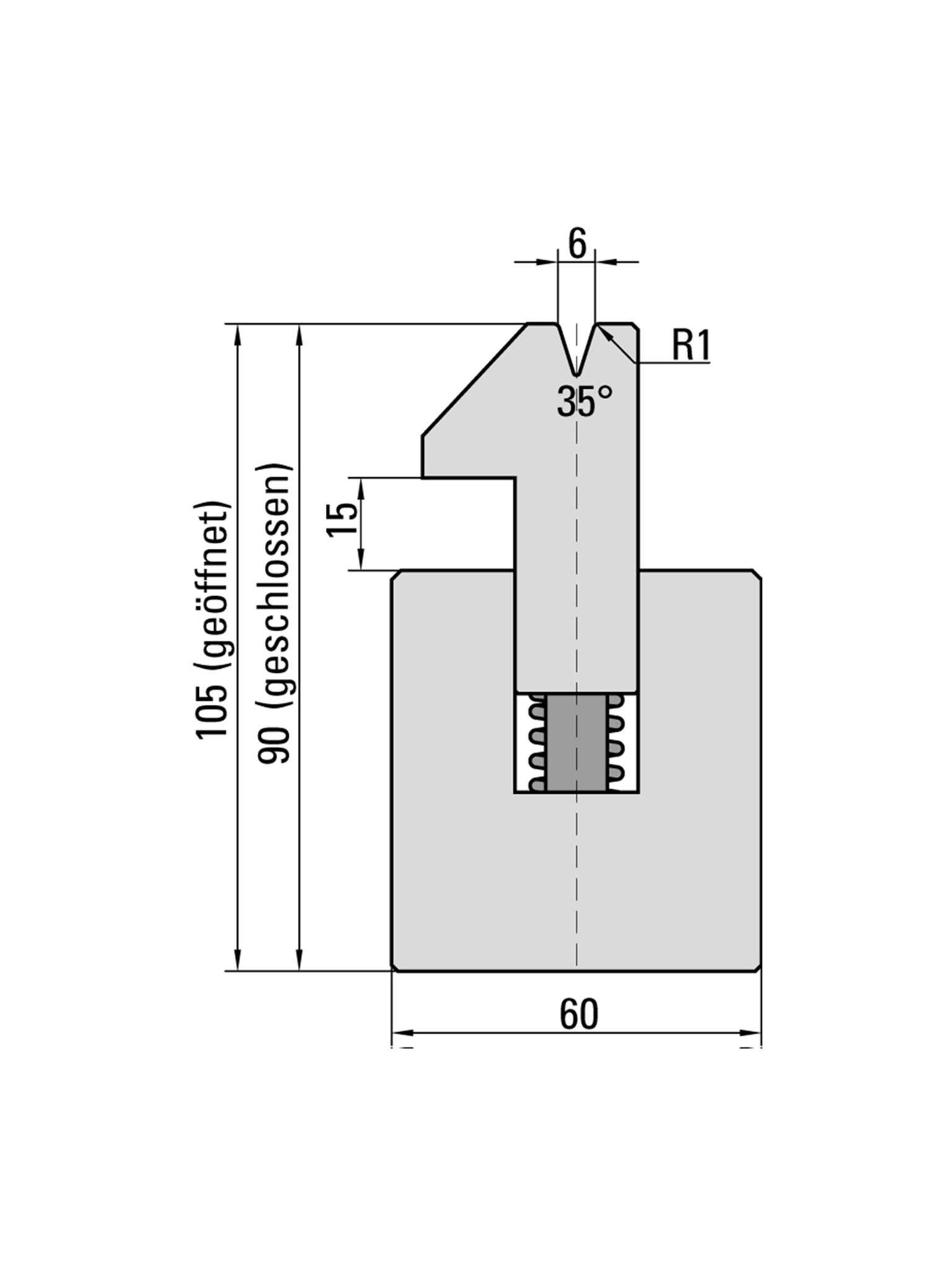 Spring Loaded Hemming Dies for Press Brakes
