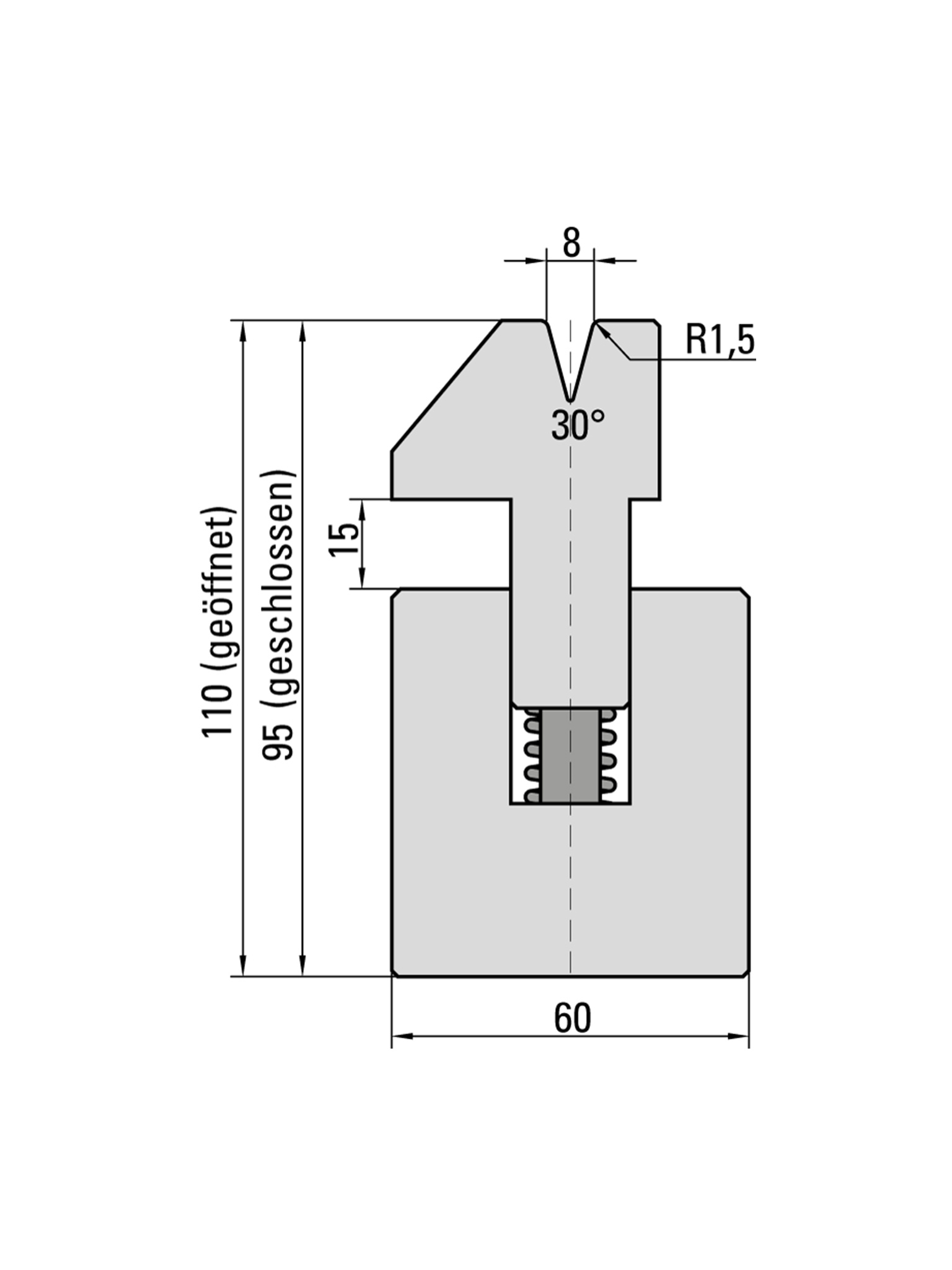 Spring Loaded Hemming Dies for Press Brakes