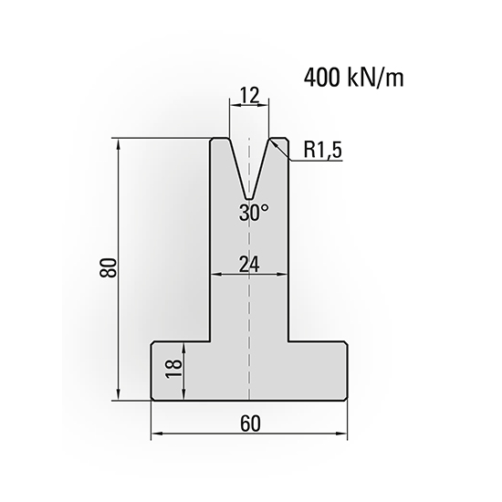 CNC Press Brake T-shaped Vee Dies