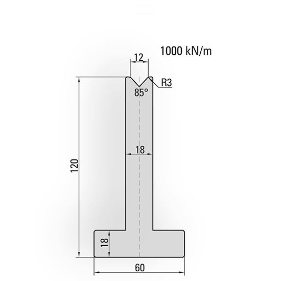 press brake T-V die tools