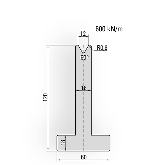 press brake T-V die tools