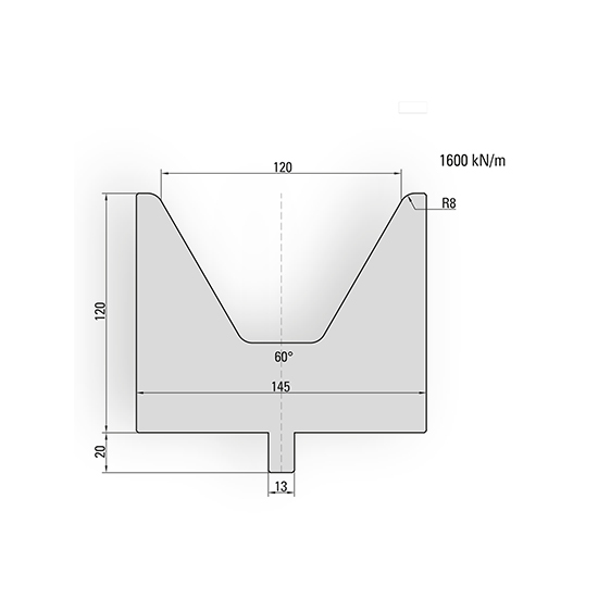 TRUMPF / Wila style press brake  lower dies