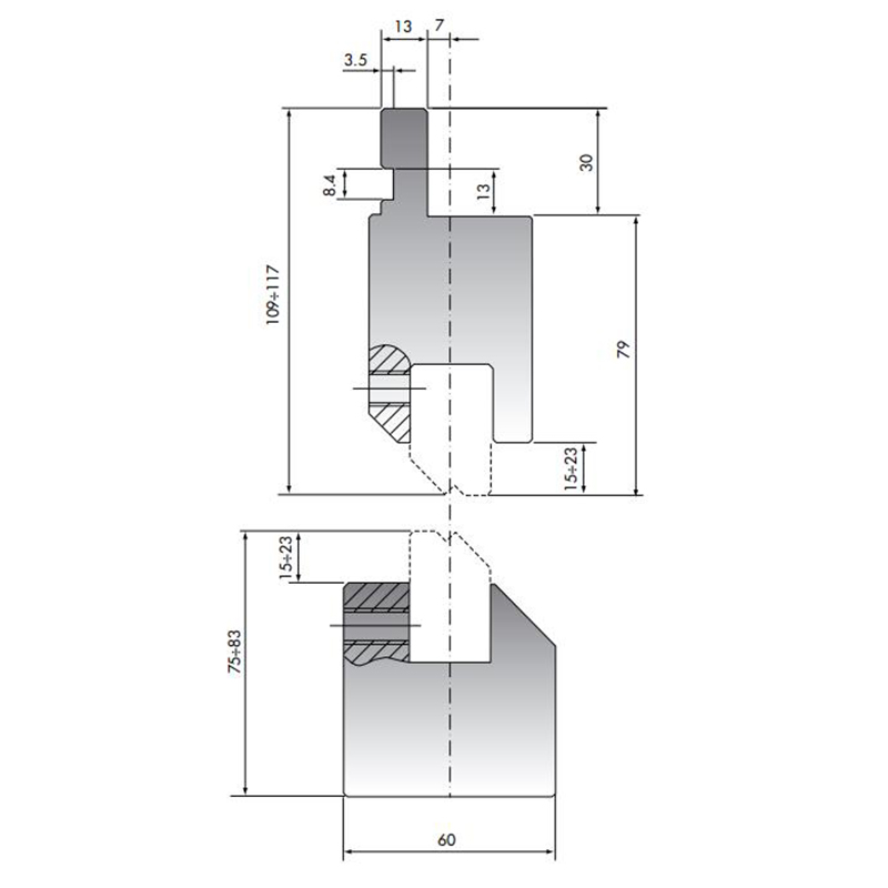 Offset Punch and Die Set